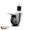 Service Caster 3.5'' Thermoplastic Rubber Swivel 1-7/8'' Expanding Stem Caster Total Lock Brake SCC-EXTTL20S3514-TPRB-178 - alternate 2